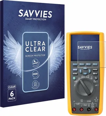 Produktbild von 6x Für Fluke 287 Schutzfolie Savvies Displayschutz Display Schutz Folie Klar Transparent