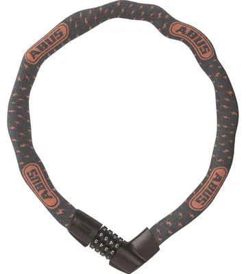 Produktbild von ABUS Kettenschloss Tresor 1385/75 Grey Lightning – Zahlenschloss aus gehärtetem Stahl – 6 mm starke Vierkantkette – ABUS-Sicherheitslevel 6 – 75 cm – Grau