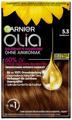 Produktbild von Garnier Olia Dauerhafte Haarfarbe ohne Ammoniak, Mit pflegenden und natürlichen