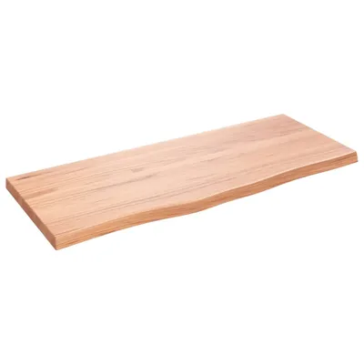Produktbild von vidaXL Wandregal Hellbraun 100x40x(2-4) cm Massivholz Eiche Behandelt