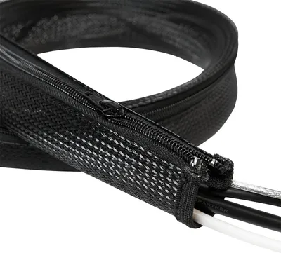 Produktbild von LogiLink Kabelbündler 2,0 m Kapazität: 30 mm schwarz mit Reißverschluss