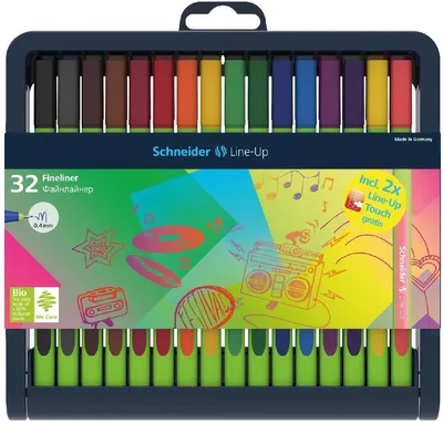 Produktbild von Fineliner Line-Up 0,4 mm 32er Stiftebox sortiert Packung mit 10 Stück