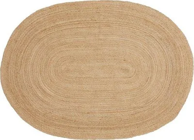 Productafbeelding van Unyqoos® Artichok, jute vloerkleed, gevlochten, rechthoekig, 200 x 140 cm, naturel, boho/scandinavisch design – geschikt voor woonkamer en slaapkamer, alleen voor binnengebruik