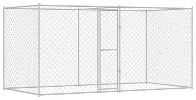 Obrázok produktu pre Ohrádka pre psov – Ohrádka pre šteňatá – Psia koterec – Oplotenie – Koterec – Pozinkovaná oceľ – 4 x 2 x 2 metre