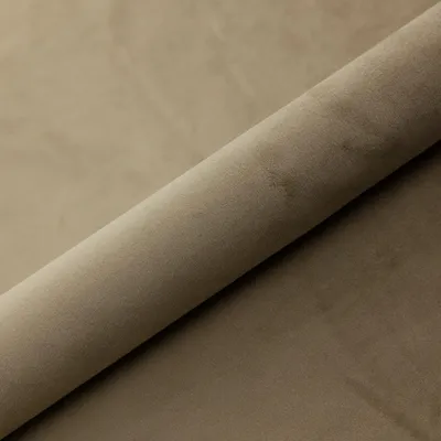 Zdjęcie produktu dla Tkanina zasłonowa welur Mika (beżowy) - 280 cm szerokości, ok. 260 g/m² - tkanina na metry na zasłony, dekoracje i lekkie obicia tapicerskie