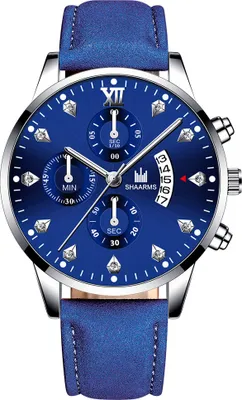 Immagine prodotto di Orologio Quido Blu e Argento - Eleganza e Stile Quotidiano KP14273