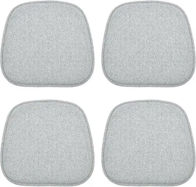 Produktbild von Famanu Sitzkissen Set 4 Stück - Antirutsch, Waschbar, Grau
