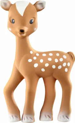 Produktbild von Sophie la girafe Fanfan das Rehkitz Spielzeug aus 100% Naturkautschuk, ideal zur Linderung von schmerzhaftem Zahnfleisch