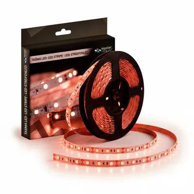 Obrázok produktu pre LED pásik MasterLED Rot 12 V 5 m SMD 2835 300 LED IP65 stmievateľný