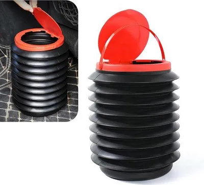 Image de Boîte de rangement pour voiture 4 L - boîte de rangement multifonctionnelle, pliable et portable pour voiture, noire.