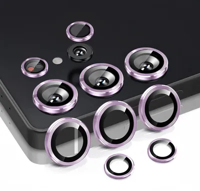 Produktbild von Kamera Linsenschutz Glas Set für Samsung Galaxy S25 Ultra Schutzglas Camera Linse Schutz Panzerfolie 9H Helles Violett
