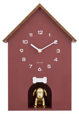 Produktbild von WANDUHR Dog House - Rot - 11,5/26,5/36,5 cm