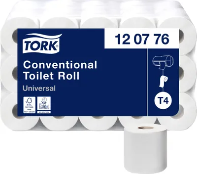 Produktbild von Tork 120776, 400 Blätter, Weiß, 48 m, 12 cm, 9,4 cm, 12,5 cm