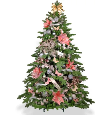 Produktbild von Geschmückter künstlicher weihnachtsbaum mit 89 Stk Kugeln NOBLESA 210 cm mit Metallständer