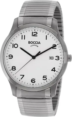 Produktbild von Boccia 3616-01 Herren-Armbanduhr, Titan-Gehäuse, Metall-Armband