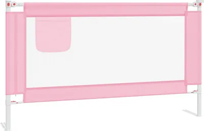 Produktbild von vidaXL Kleinkind-Bettschutzgitter Rosa 140x25 cm Stoff