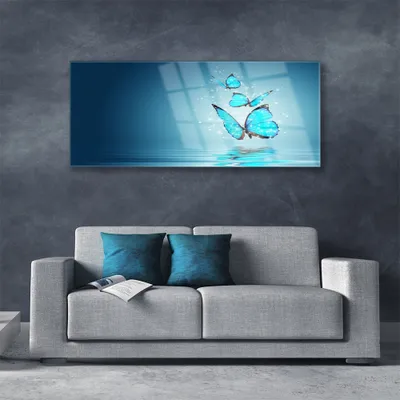 Produktbild von Acrylglasbilder 125x50 Wandbild Druck Schmetterlinge Kunst