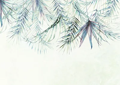 Zdjęcie produktu dla Komar fototapeta PalmWiosna niebieskimIzielonym - 610027 - 350 x 250 cm
