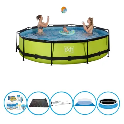 Zdjęcie produktu dla Basen EXIT Lime - Basen stelażowy ø360x76cm - Basen Combo Deal