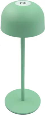 Zdjęcie produktu dla Bezprzewodowa lampa stołowa, lampa biurkowa LED, sterowanie dotykowe, 3 kolory, bezstopniowe ściemnianie, lampka nocna z odłączanym słupkiem, zielona