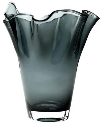Produktbild von WAVE glass vase - grau - 21x21x30cm - Glas