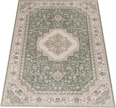 Produktbild von Paco Home Vintage Boho Stil Moderner Wohnzimmerteppich Kurzflor Rutschfest 240x340 cm