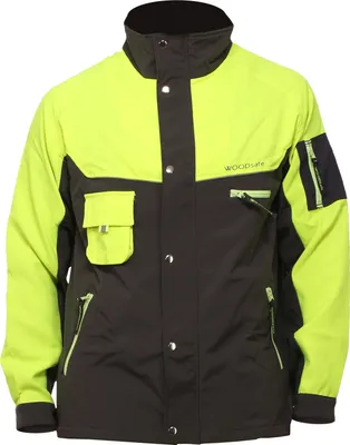 Produktbild von WOODSafe® Waldarbeiterjacke, gelb/grau, Größe 50-52