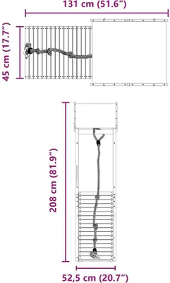Produktbild von vidaXL Spielturm Imprägniertes Kiefernholz