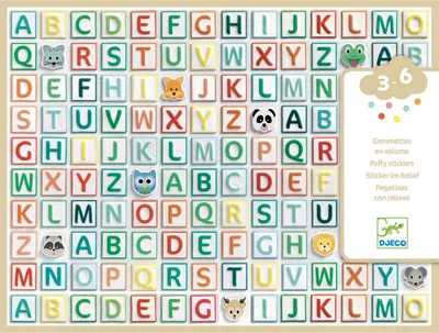 Image de Autocollants lettres, Djeco