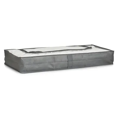 Produktbild von Zeller Unterbett-Aufbewahrungs-Tasche, grau, 103 x 45 x 15 cm, 14609