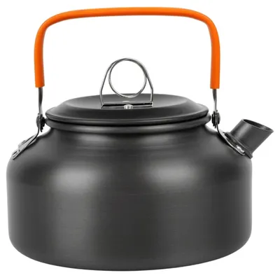 Image de Bouilloire de camping, en aluminium, 700 ml, poignée pliable