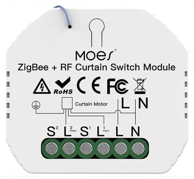 Produktbild von Moes Zigbee Smart Switch Modul für Vorhänge und Rollos