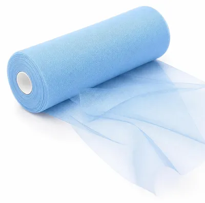 Immagine prodotto di Tessuto in tulle, organza, rotolo da 30 cm x 92 m, nastro in tulle per decorazioni
