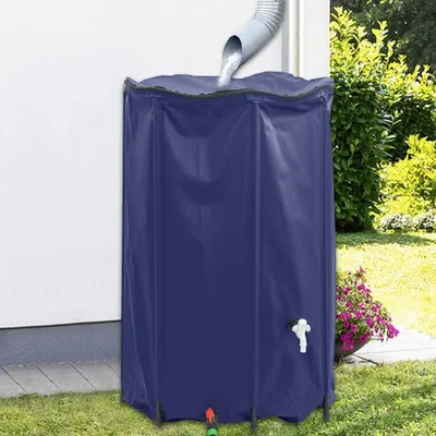 Immagine prodotto di vidaXL Serbatoio d'acqua con rubinetto Pieghevole 1000 L PVC
