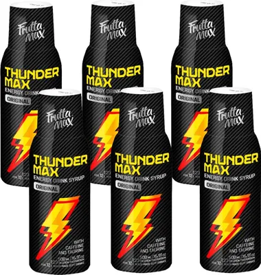 Image de FruttaMax Energy Drink Sirop 500 ml, Concentré, 6 pièces, Boisson Set