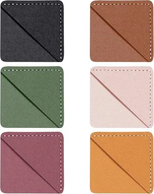 Produktbild von Lederen Buchhalter, 6 Stücke quadratische Buchhalter für Frauen, Kinder, Buchzubehör für Leseliebhaber, handgefertigter Buchlesekoffer für Buchliebhaber