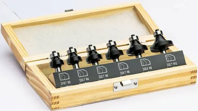 Produktbild von Stehle HW Oberfräser Set, Anlaufllager, S=8mm, 6-tlg.