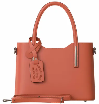 Produktbild von Damen Hand Umhänge Henkel Tasche Feinstes Echt Leder 30637 Papaya