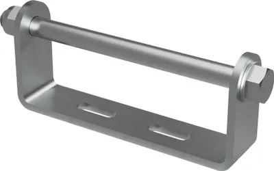 Produktbild von Kielrollenhalter mit Achse für Seitenrolle Sliprolle Kielrolle Bootstrailer verzinkt SUPROD, 180 mm