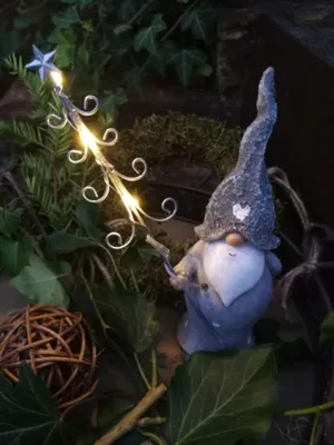 Immagine prodotto di Babbo Natale a LED con albero, grigio