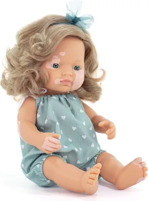 Immagine prodotto di Bambola Miniland bambina europea 38 cm - bambola giocattolo educativa per bambini