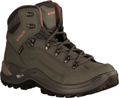 Zdjęcie produktu dla Lowa Renegade GTX MID damskie buty turystyczne Graphite/Rose NEW - buty turystyczne outdoor damskie, szary, skóra/tekstylia (nubuk/meszek), wysokość obcasa: płaski