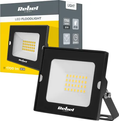 Image de Rebel URZ3612 Projecteur LED 20 W, 4000 K, 230 V