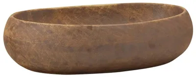 Imagen del producto de vidaXL Lavabo de encimera marrón, forma ovalada, 59x40x15 cm, cerámica