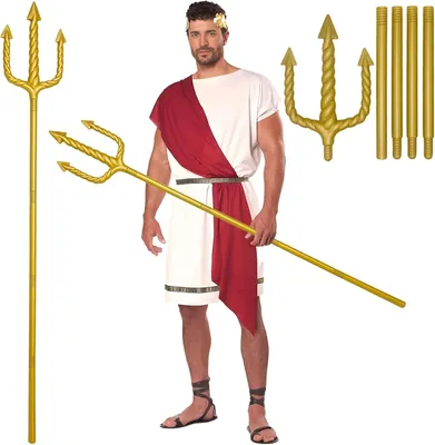 Productafbeelding van Poseidon Drietand voor volwassenen - 152 cm - Plastic drietandwapens