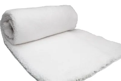Image de Minky Sherpa agneau fourrure synthétique blanche 50x160 cm