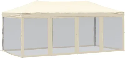 Immagine prodotto di vidaXL Tenda da festa pieghevole con pareti laterali crema 3x6 m
