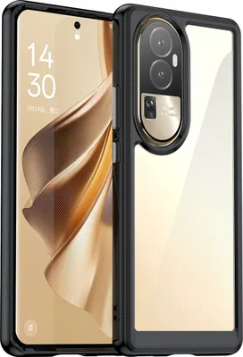 Immagine prodotto di Custodia per Oppo Reno10 trasparente, protettiva in silicone TPU antiurto nero