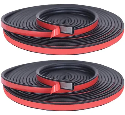 Immagine prodotto di Striscia di guarnizione in gomma, forma B, 13 mm x 5 mm x 10 m, autoadesiva, per portiere, finestrini e cofano di auto