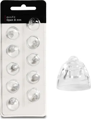 Produktbild von EWANTO miniFit 10er Blister 8 mm Open wie Oticon Dome Kup...